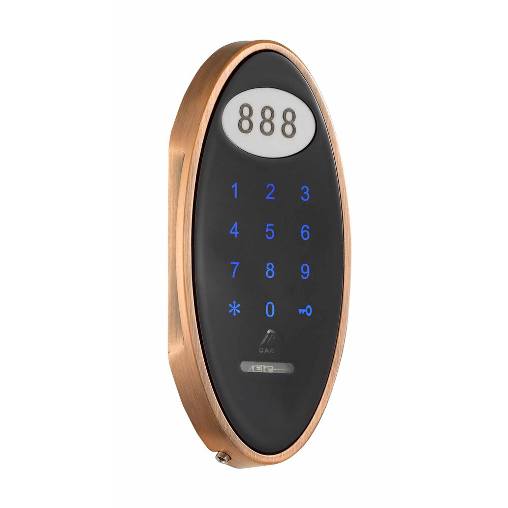 Keyless Touch Keypad Password RFID Card Key Metal Digital Electronic Sauna Cabinet Lock: copper