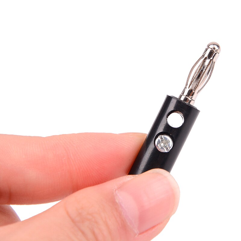 4 Stks/set Alligator Clips + Banana Plug Test Probe Met 4Mm Banaan Plug Kabel Clips Rood + Zwart 43mm/55Mm