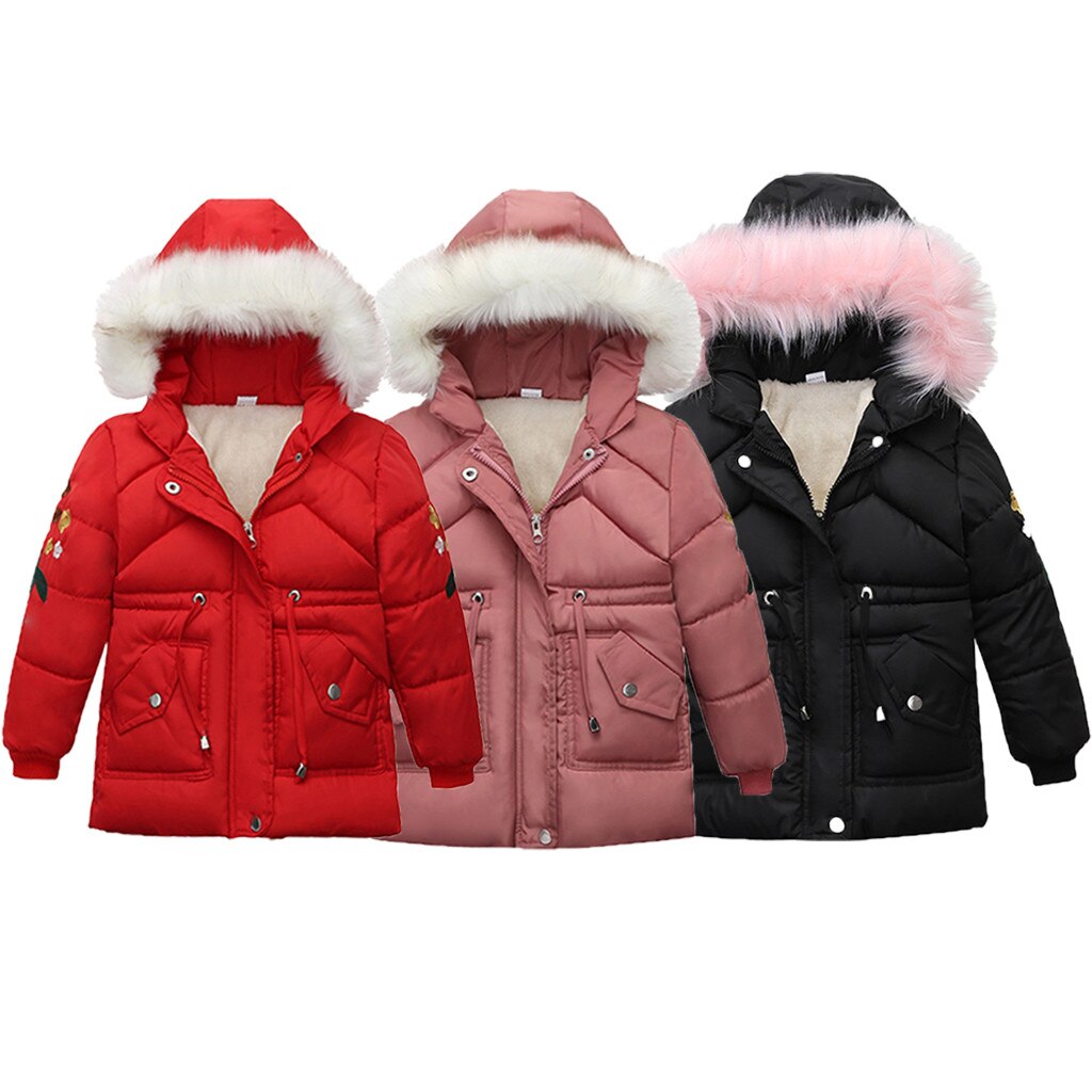 Crianças engrossado algodão acolchoado casaco crianças meninos menina casacos de inverno jaqueta zip grosso quente neve hoodie outerwear para criança