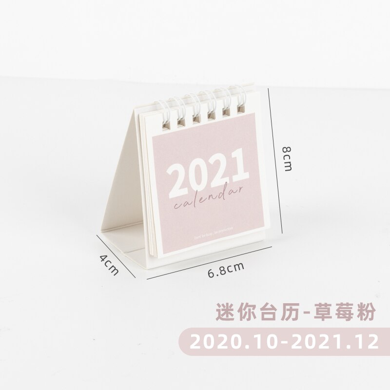Mohamm mini desk kalender sød koreansk stil tidsplan plan memo stationær: D