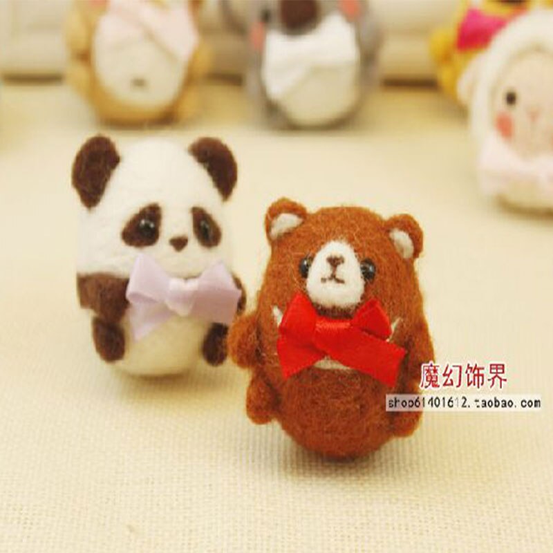 Jiwuo okrągłe lalki DIY wełna filcowanie igłą pakiet materiałów wełna filc rękodzieło szturchać zestaw zestaw robić rękodzieła filcowanie igłą kreatywny prezent