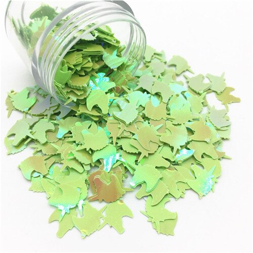 Pailetten 8*12 Mm Grote Eenhoorn Vorm Losse Pailletten Diy Ambachten Handgemaakte Niveau Toneelvoorstellingen Kleding Naaien Accessoires 10G: AB green