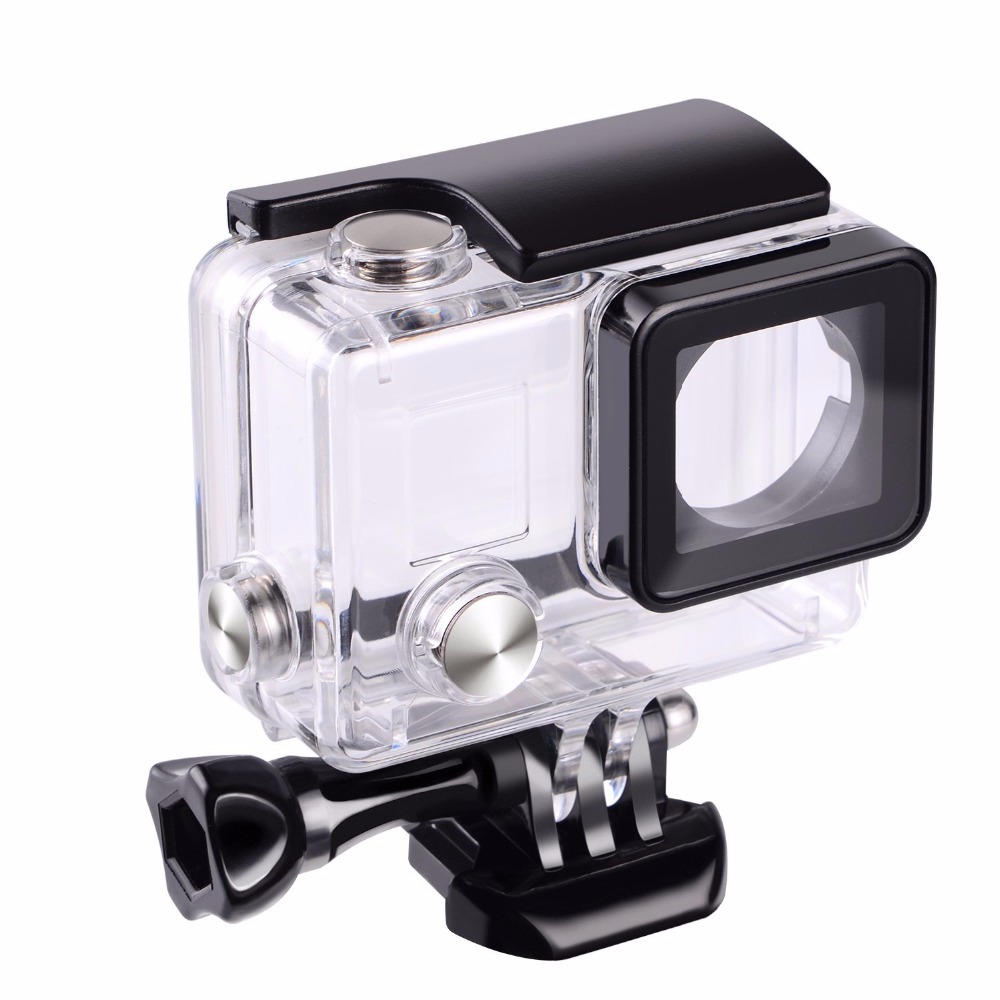 Suptig Voor Gopro Waterdichte Behuizing Case Voor Gopro hero 4 hero 3 + hero 3 Onderwater Beschermende Doos Voor Go pro accessoires