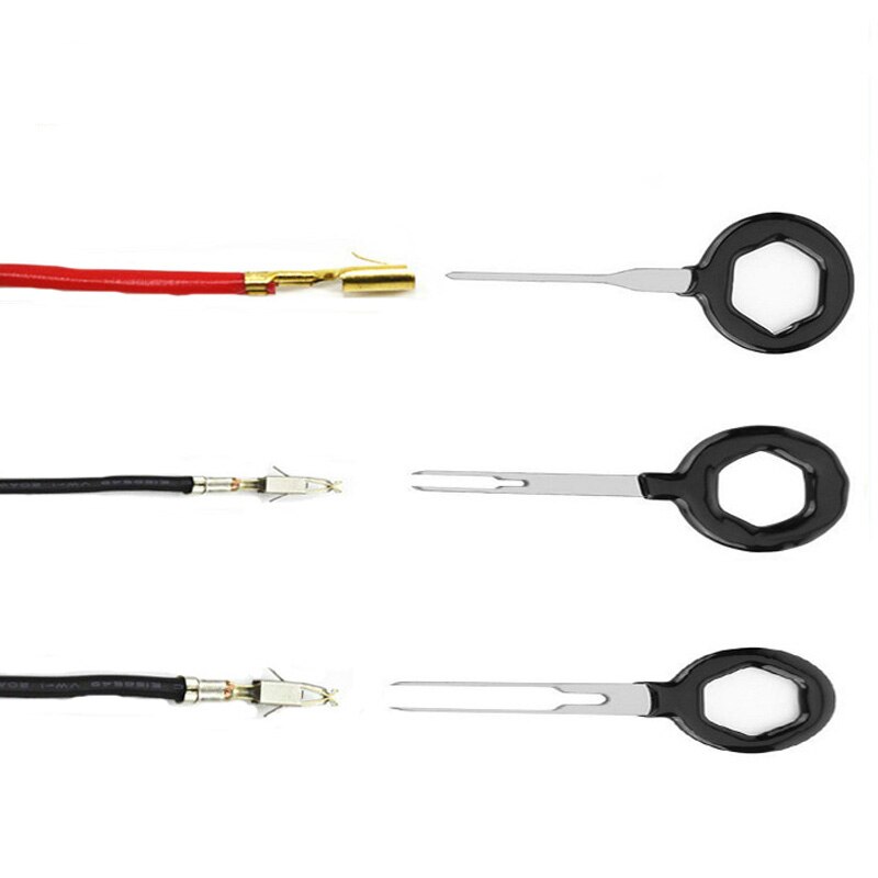 18pcs Car Terminal Pusher Remove Tool Auto Accessories Electrical Wiring Connector Repair Extractor Kit Repair Tool