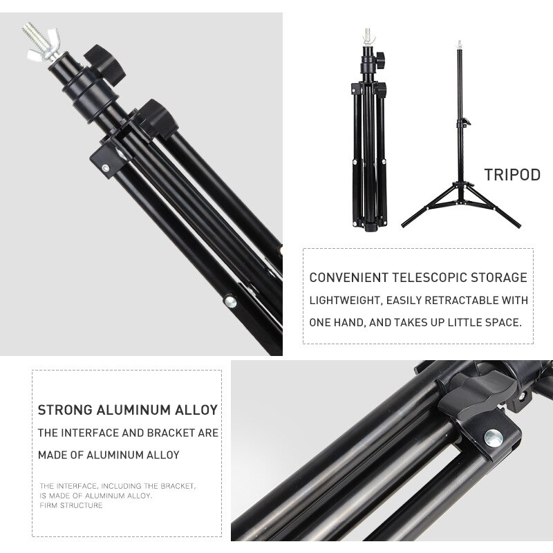 Background Support Stand Photography Backdrop T-shaped Adjustable Background Frame Stand With Clamps For Photo Studio Video