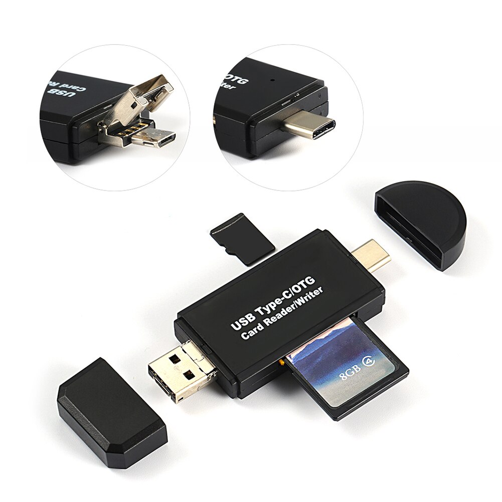 Otg micro-sd-kartenleser usb 3.0 kartenleser 2.0 für usb micro-sd-adapter flash-laufwerk smart-speicherkartenleser typ-c-kartenleser