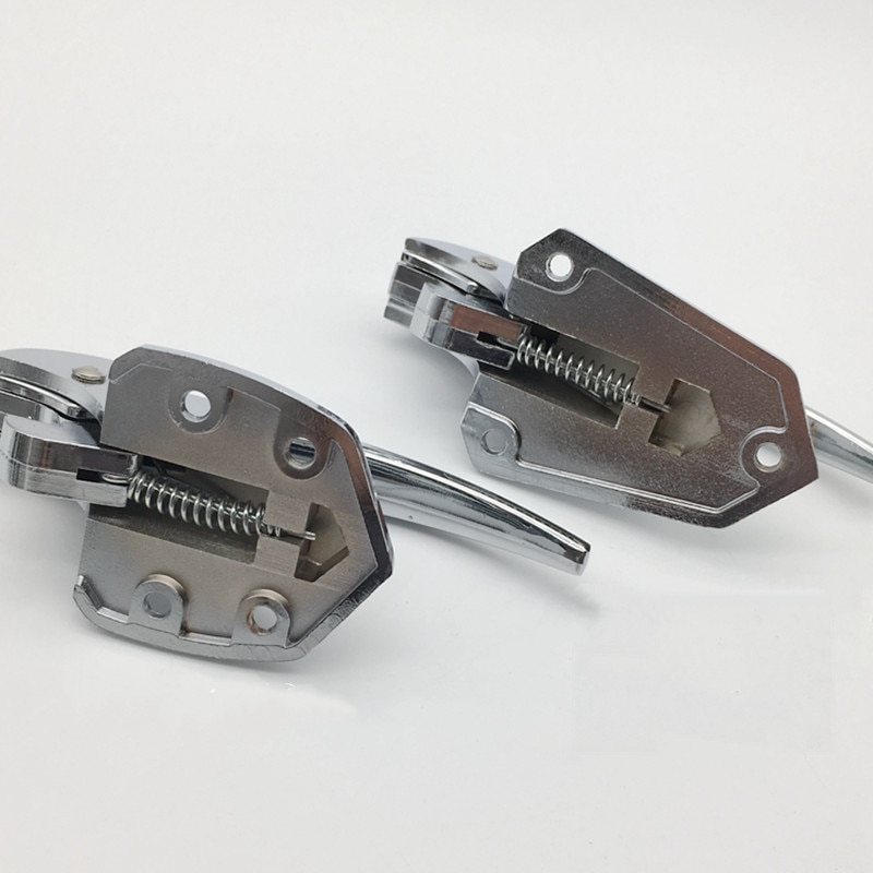 Zinklegering Deurklink Slot Verende Pull Handvat Klink Voor Oven Koelkast Vriezer Opslag Industriële Accessoires