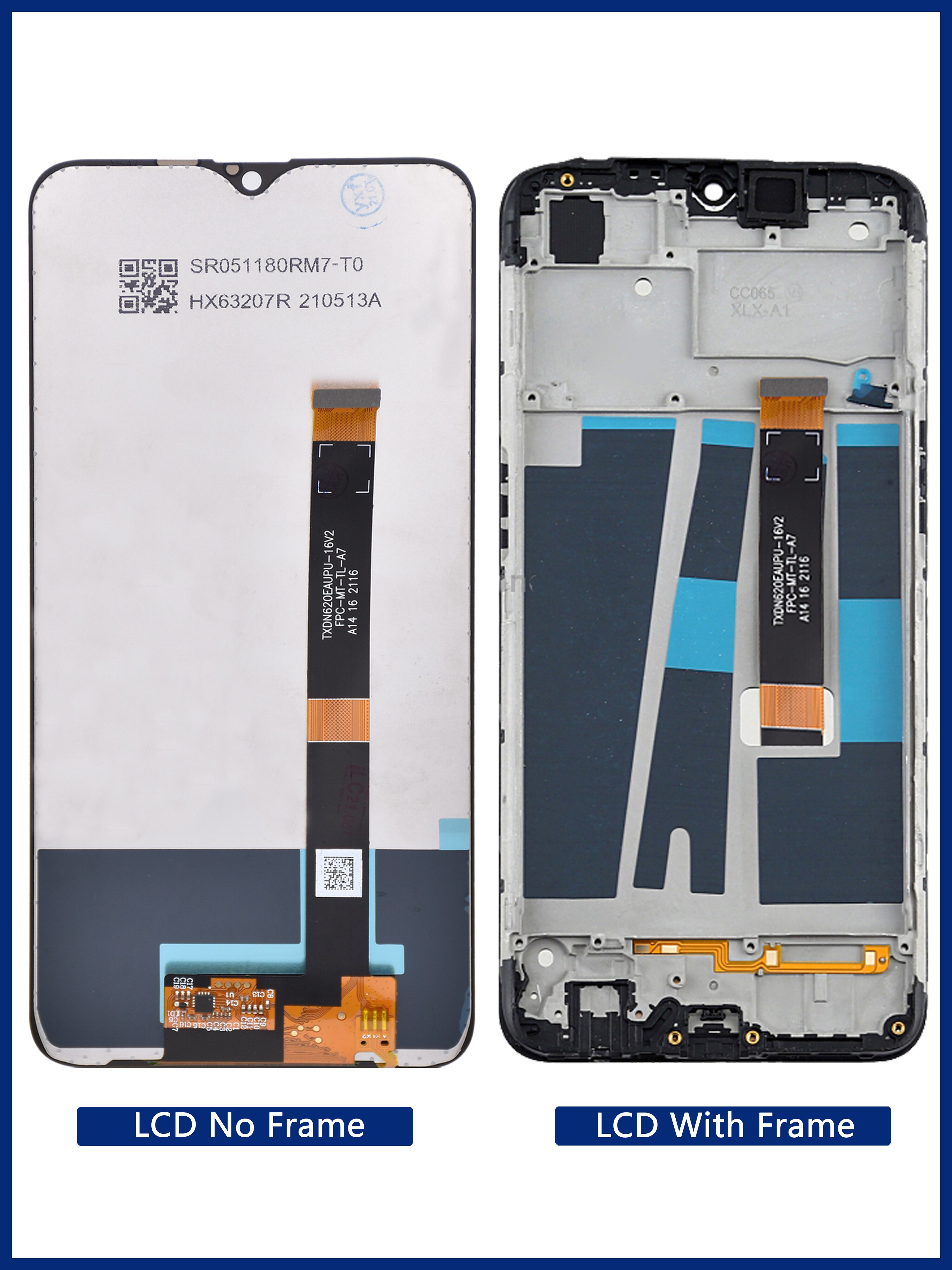 6.2&quot;For Oppo A5s LCD Display Touch Screen Digitizer Assembly Replacement for OPPO AX5s Screen With Frame CPH1909 repair parts