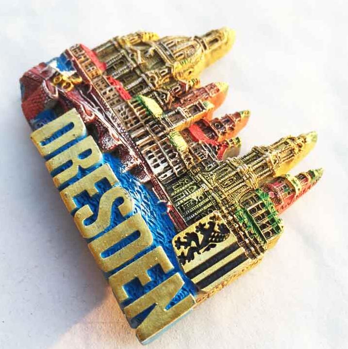 Dresden Germany Tourist Travel Souvenir 3D Rubber Fridge Magnet