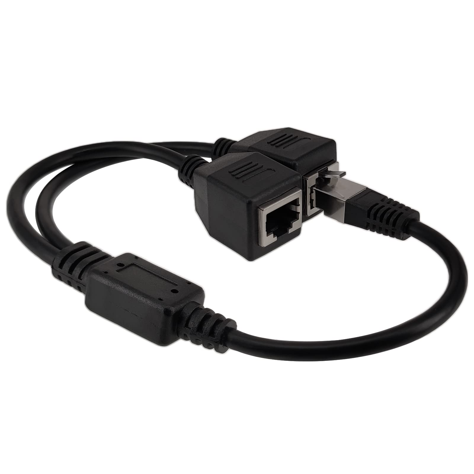 Adaptateur séparateur Ethernet RJ45, 1 mâle à 2 femelles, répartiteur de réseau LAN, prise en charge du rallonge réseau Internet Cat7 Cat6