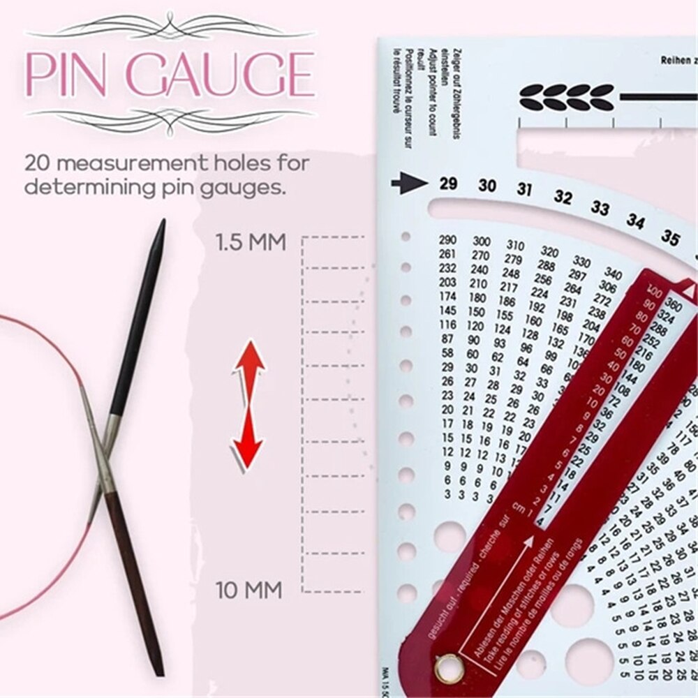 Weaving Ruler Knitting Gauge Converter Weaving Ruler Density Rul... – Grandado