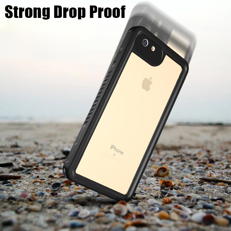 Voll versiegelte IP68 Wasserdichte Hülle für Apfel iPhone SE3, SE2, 7, 8 Plus, Unterwasser tauchen, draussen Sport, Anti-Abdeckung