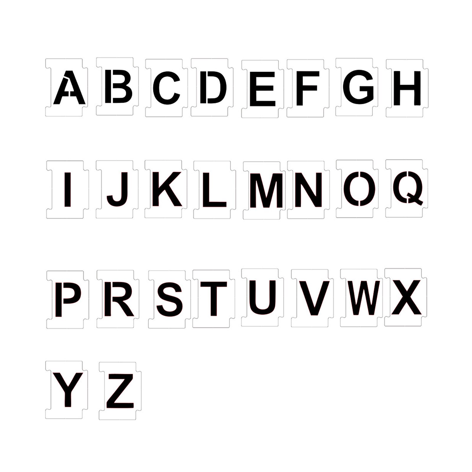 Drawing Alphabet School Wall Reusable For Painting On Wood Home Letter Stencils Fabric Chalkboard Art Craft DIY Drafting: 1