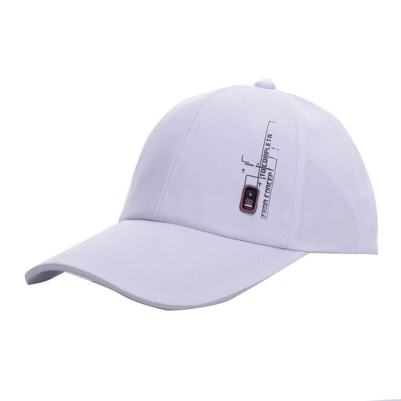 6 kleuren Verstelbare Outdoor Sport Zonnehoed Outdoor Mannen Golf Honkbal Hip-Hop Bowler Katoen Cap: WHITE