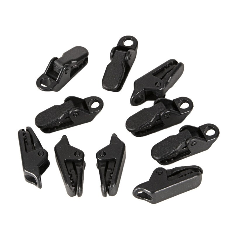10Pcs Tent Awning Canopy Clamp Tarp Clip Snap Canvas Anchor Gripper Caravan Jaw Grip Trap Tighten Tool Outdoor Camp Hike Kit: Default Title
