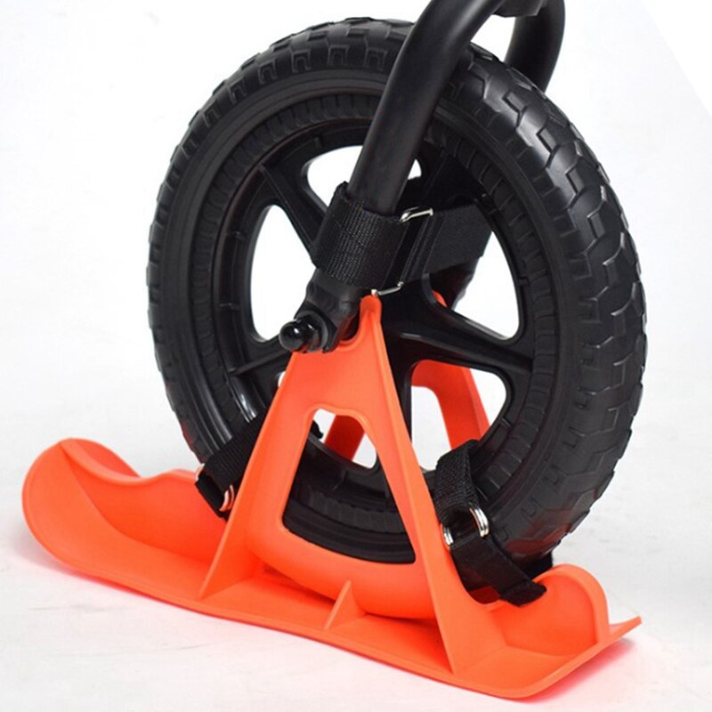 Cykel sne scooter ski skate board slæde scooter vinter 10-12in børn balance cykel snowboard slæde cykeltilbehør