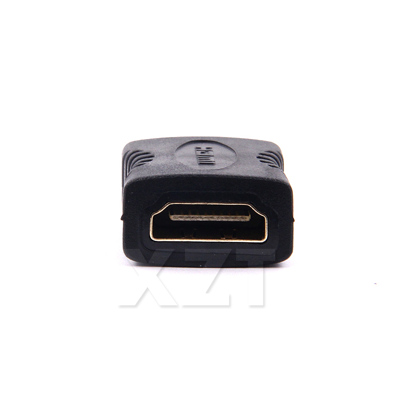 2 pçs cabo extensor 1080p 4k * 2k 3d hdmi-fêmea compatível ao acoplador fêmea do conector do marceneiro adaptador banhado a ouro para a tevê do portátil