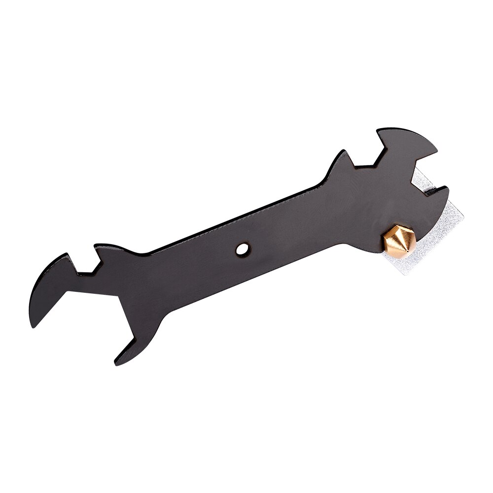 3D Printer Parts Nozzle Wrench 5 In 1 Wrench Nozzle Tool Steel Spanner Multifunction Wrench Flat Spanner To MK8 Nozzle MK10