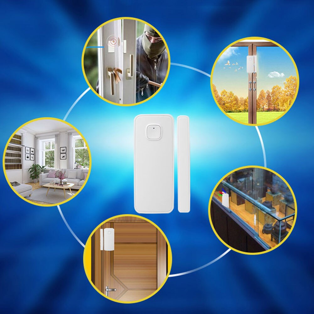 Tuya Smart Bluetooth Mesh SIG Door Window Contact Sensor Detector Security Wireless Burglar Alarm support Alexa Google Home