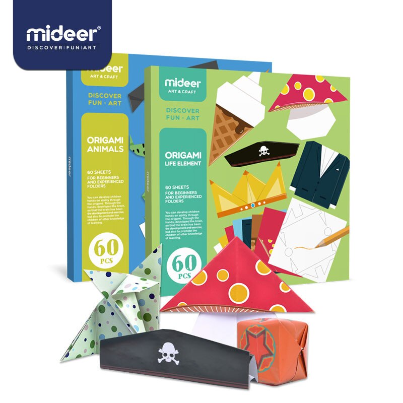 MiDeer Speelgoed voor Kinderen Kinderen Creatieve Handgemaakte Origami Hand-made DIY Set Kleuterschool Handgemaakte Origami Speelgoed voor Kinderen> 3Y