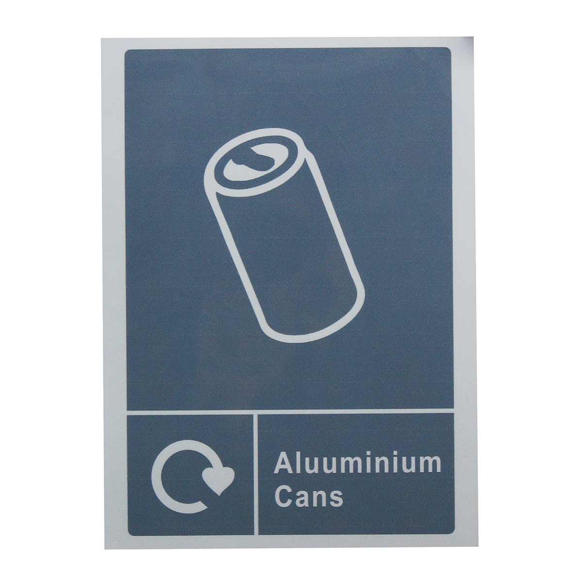 Skraldespand klistermærker klassificering skilt papirkurv genbrug klistermærke affald skiltning skilt vandtæt almindeligt affald logo skrald: Aluminium dåser