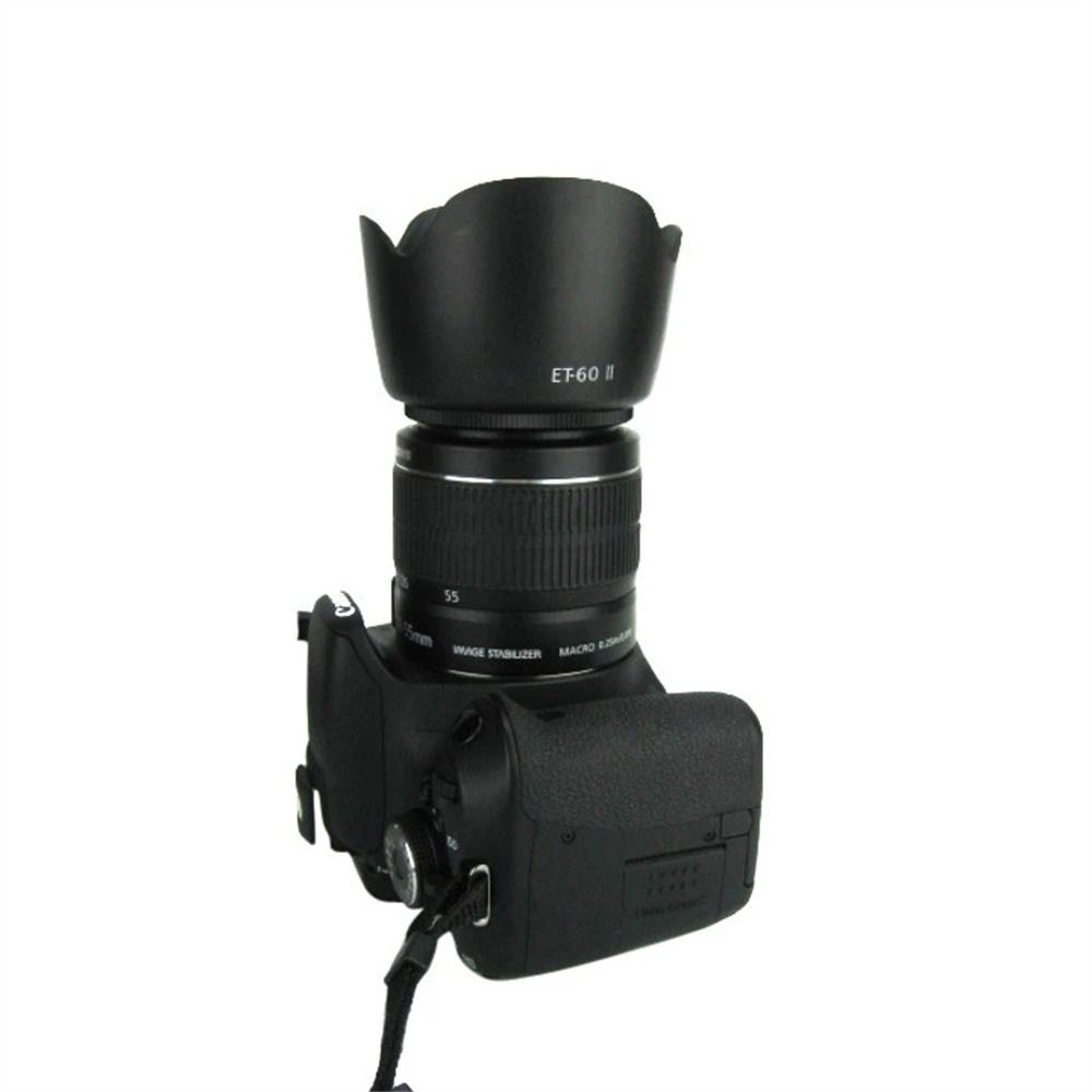 Photogarphy 75-300MM II osłona obiektywu 90-300MM et60ii osłona aparatu dwustronna ET-60 II 58mm osłona obiektywu do Canon 55-250MM
