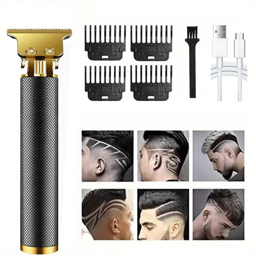 Pro T Clippers Trimmer Elektro Pro Li Trimmer T Blade Trimmer Akku wiederauf ladbar profession elle Glatze USB wiederauf ladbar: Orange