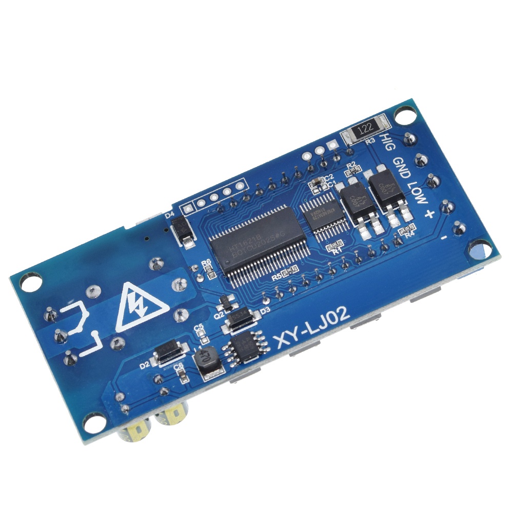 6-30V Micro Usb Digitale Lcd Display Tijdrelais Module Controle Tijdschakelaar Trigger Cyclus Module XY-LJ02