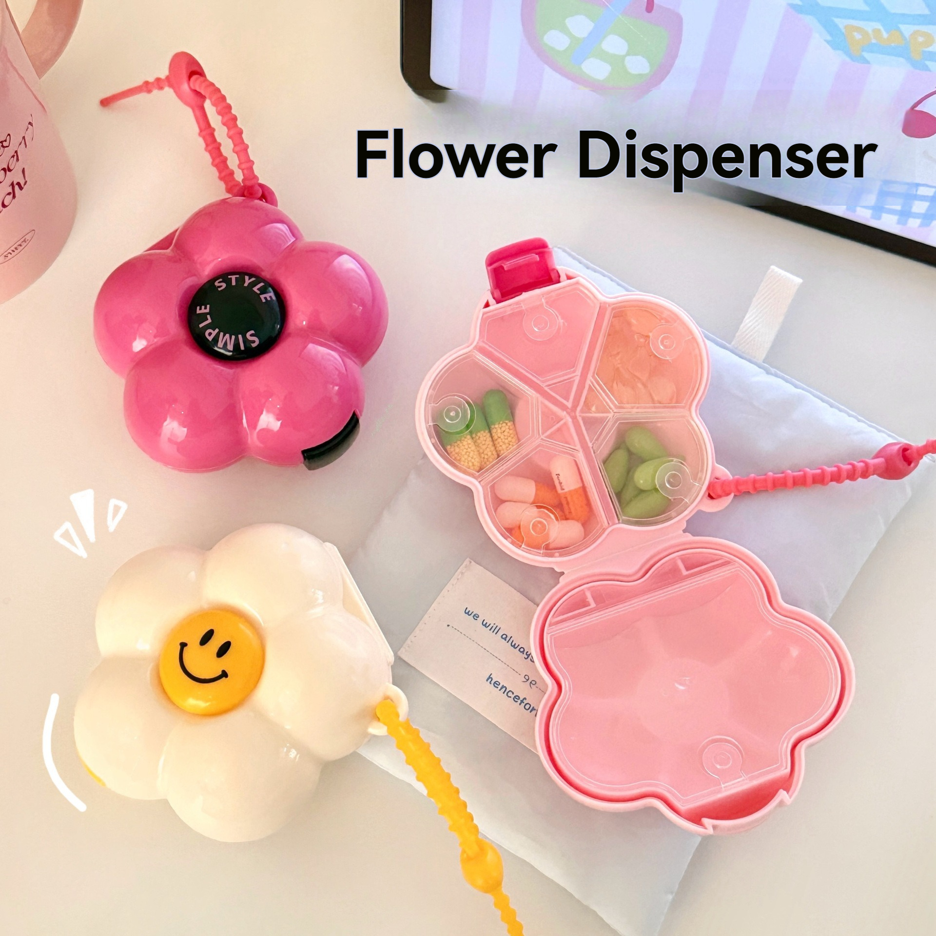 Förvaringslåda för blommor, hängande, bärbar och kompakt medicinlåda, multifunktionell förpackningslåda