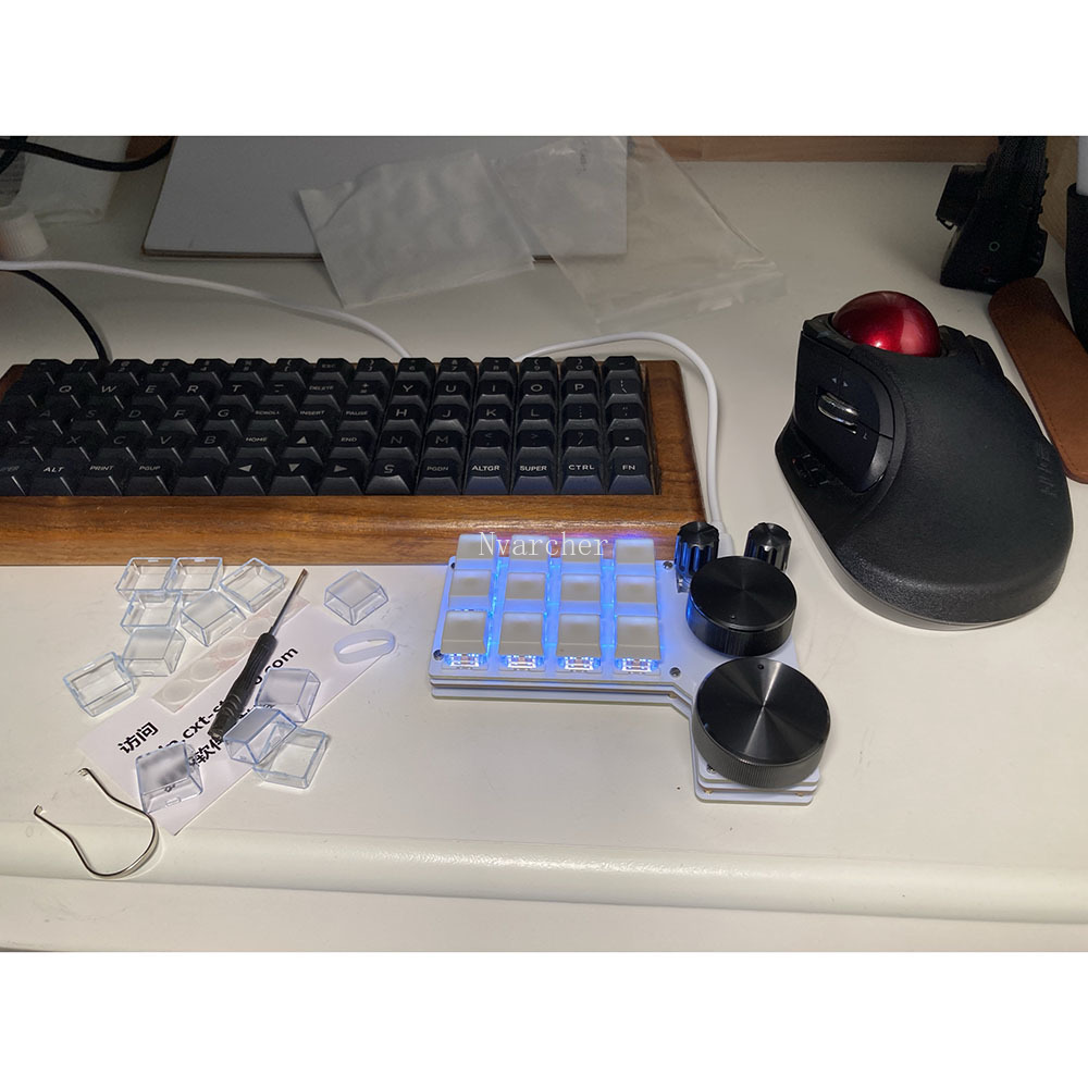Nvarcher CXT12e4 Vier knöpfe mechanische tastatur PAD kleine tastatur