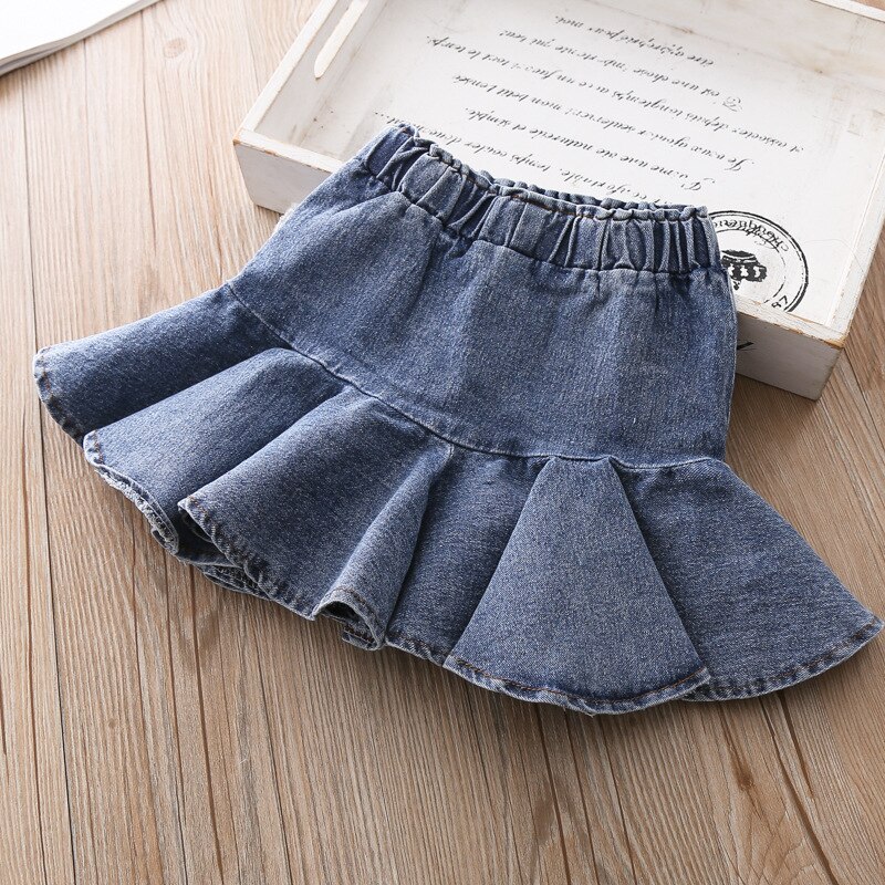Babyinstar-jupes pour petites filles | En Denim, Mini trompette, jupes Tutu, pour enfants, d'été
