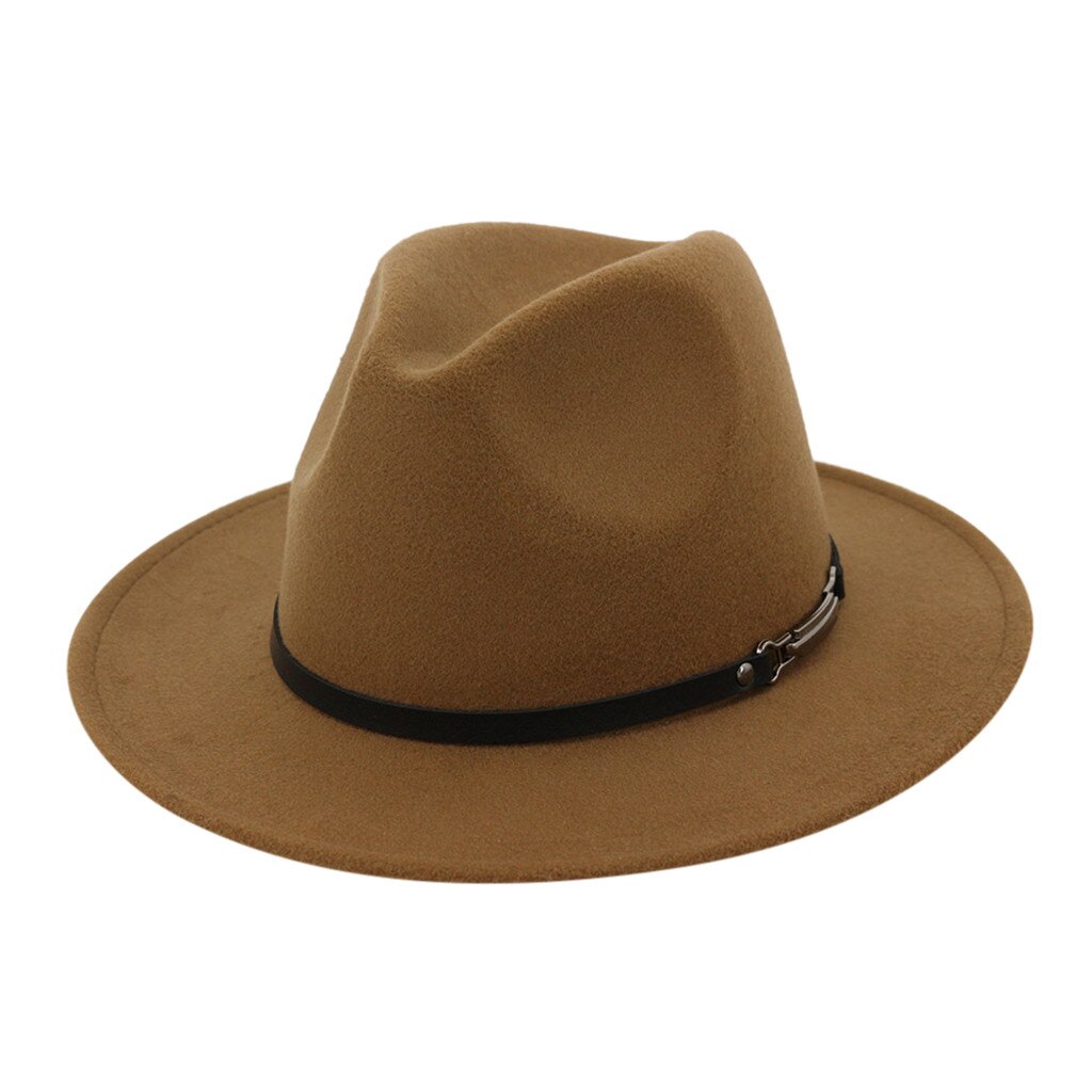 Emmer Hoed Vrouwen Mannen Vintage Brede Rand Hoed Met Riem Gesp Verstelbare Outbacks Visser Vrouwen Hoed Vrouwelijke Sombrero Mujer Chapeu: Khaki