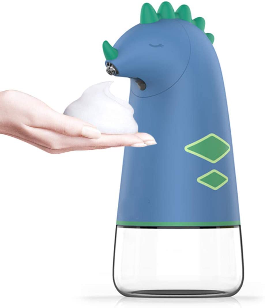 Cartoon Kids Soap Dispenser Storage Auto Hands Free Countertop Soap Dispensers Automatic Soap Pump for Bathroom Kitchen Home: Dinosaur