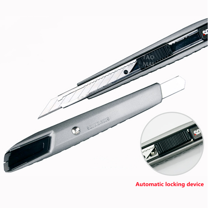 Aluminium Legierung Dienstprogramm Messer Schneiden Papier/Leder Gravur Multifunktionale Handwerk Messer Schreibwaren 30 Grad Scharf Winkel Klinge