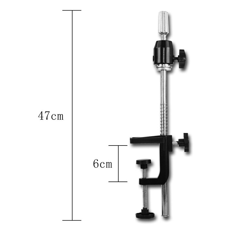 Testa di Formazione Del Basamento manichino Supporto Della Testina di Testa di Manichino Del Basamento di Plastica Dura E Parrucca in Acciaio Inox Testa Del Basamento Del Morsetto da Tavolo