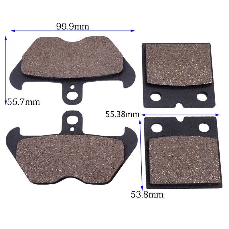 Kit de pastillas de freno delanteras y traseras para motocicleta, Accesorio metálico para BMW K 1200 LT RS K1200RS K1200LT 96-10 K100 K100RS K 100 1989-1992 K1100 LT