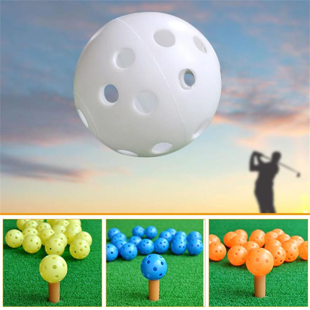 50pcs 41mm Hollow Golf Balls Golf Training Balls Portable Indoor Golf Hollow Ball Sports Outdoor Trainer