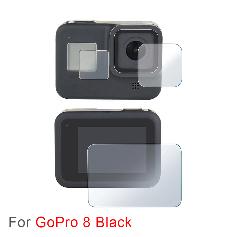 Screen Protector voor GoPro Hero 8 Zwarte Accessoires Beschermende Film Gehard Glas voor Go Pro 8 Actie Camera