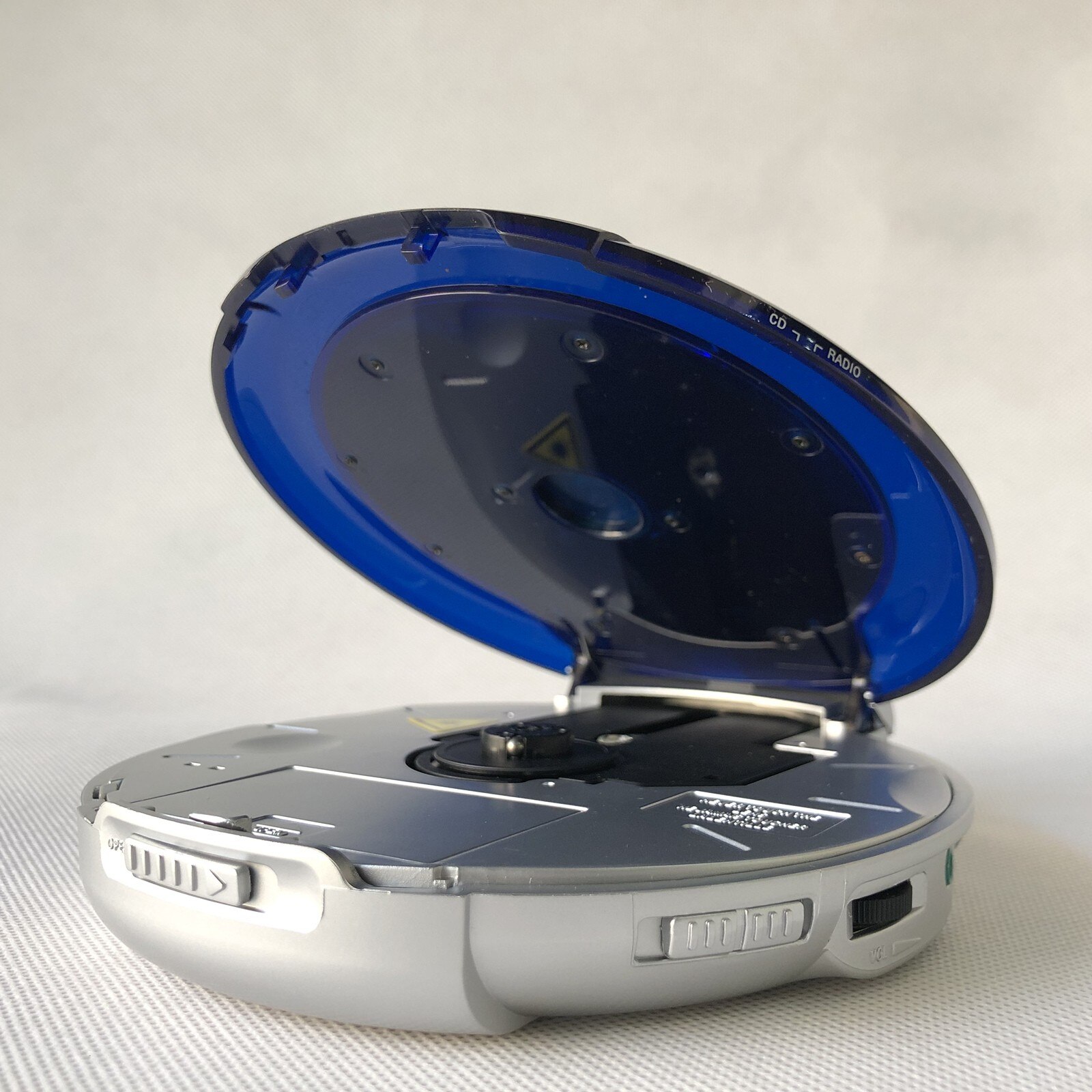 Portable CD player walkman system music shockproof LCD display 3.5 mm audio jack headset CD-R-RW disc Play console