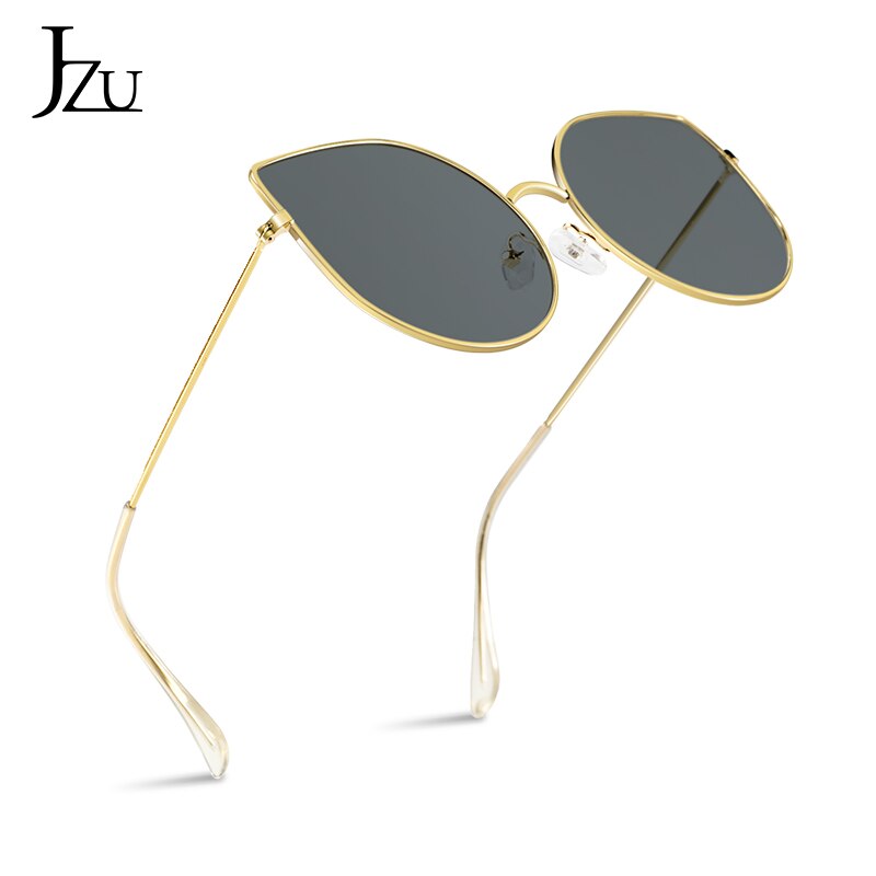 Grote metalen cat eye dameszonnebril met groot frame - verkoop van veelkleurige dameszonnebrillen retro