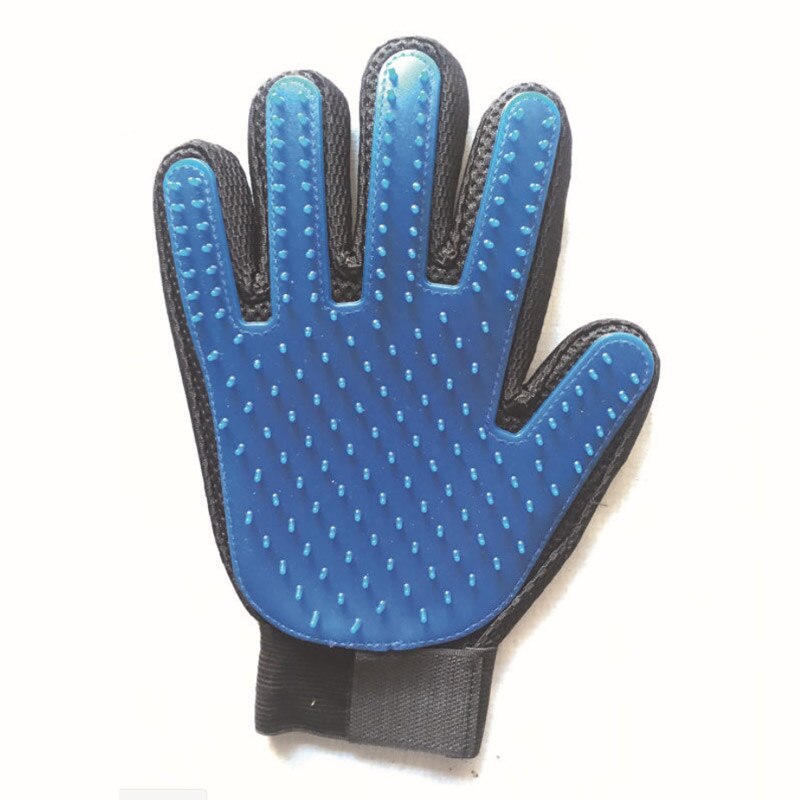 Peigne à gants pour poils d'animaux | offre spéciale, peigne à gants pour poils d'animaux, chien chat, toilettage, gant de nettoyage, follicule de chiot, massage des mains, brosse de d'hygiène: Blue / Right hand