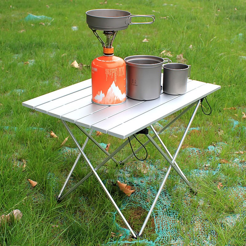 Small Folding Camping Table Portable Beach Table - Collapsible Foldable Picnic Table in a Bag