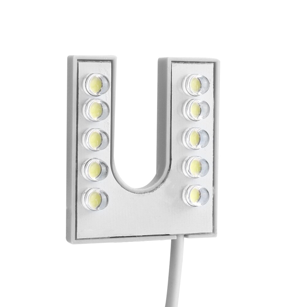 Led lys fleksibel svanehals lampe med magnetisk base til symaskine 110-265v eu stik