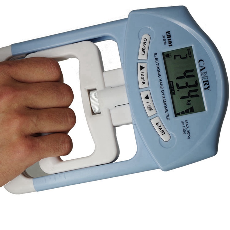 EH101 Digitaler Handdynamometer – 90 Kg / 198 Lb, LCD-Display, Einstellbarer Griff, Für Reha, Sport & Fitnesstraining