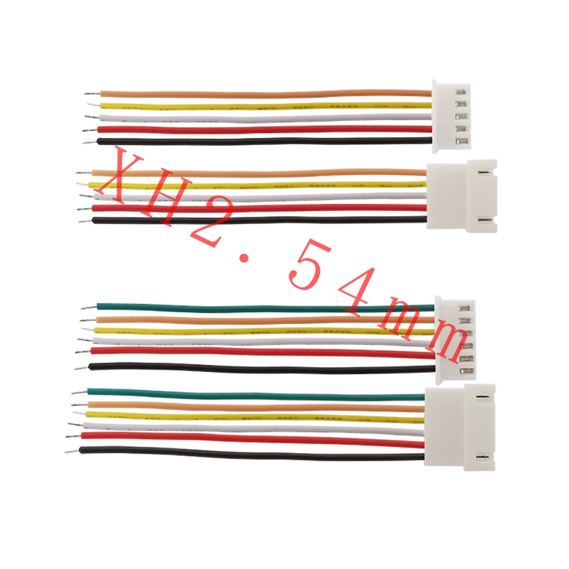 JST XH 2,54mm 2Stift 3Stift 4Stift 5Stift 6Stift Männlich Weiblich Steckdose Draht Kabel Stecker JST XH 2,54 Tonhöhe 2,54mm 20CM 26AWG Kabel
