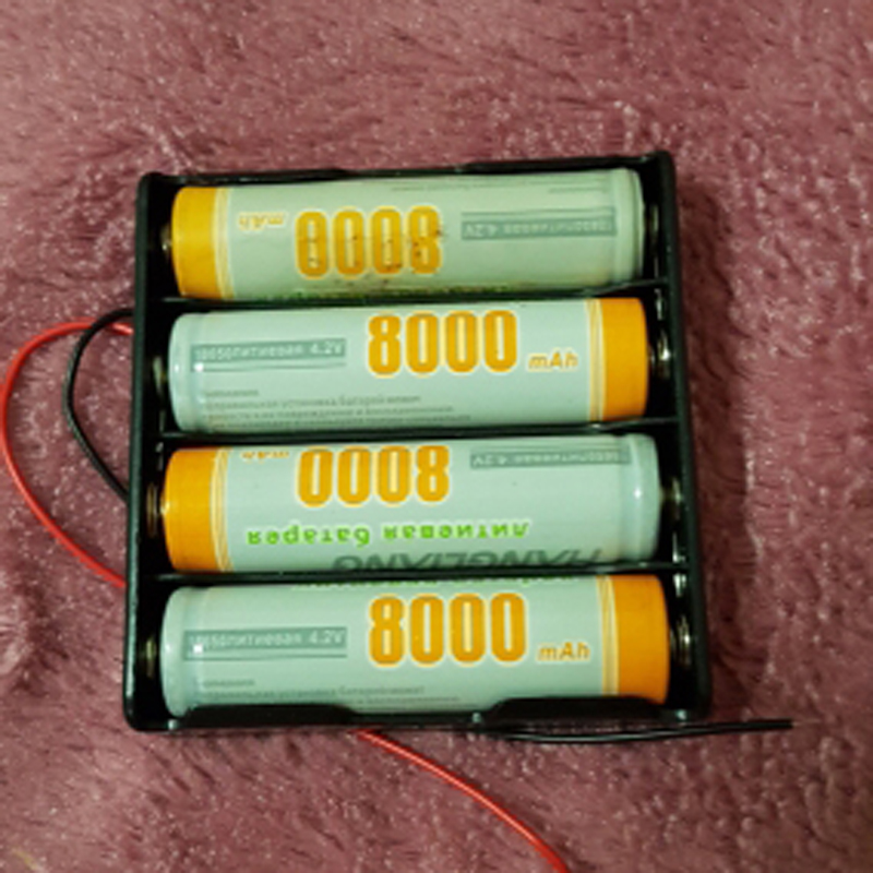 18650 Powerbank Case - 1-4 Slots DIY Batterijhouder Container met Draadpen