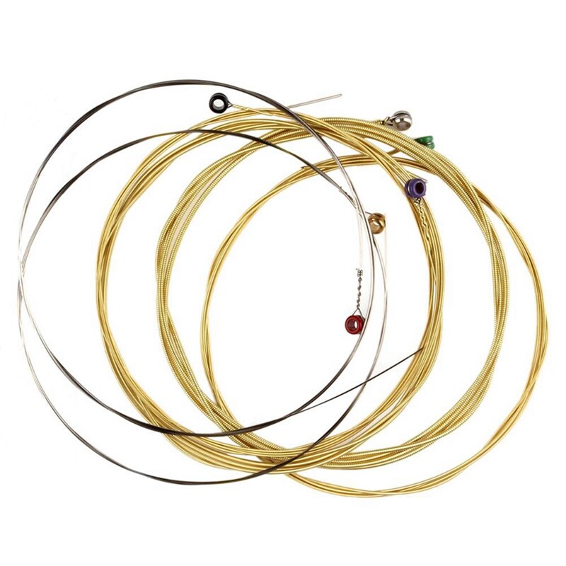 Orphee 12 Uds cuerda de guitarra acústica tono bronce brillante y Extra ligero-6 uds Tx630 y 6 uds Rx17