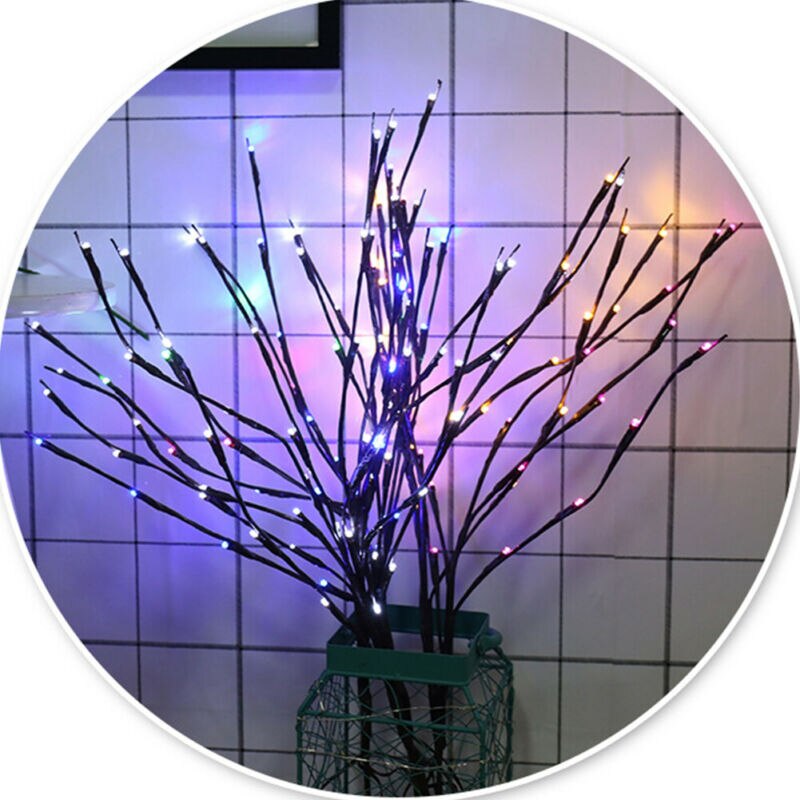 Nyeste led pil kunstige planter gren lampe blomsterlys 20 pærer hjemme julefest haveindretning