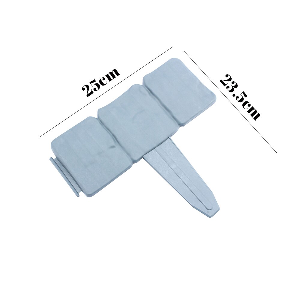 10PCS Fence Edging Cobbled Stone Effect PP Lawn Edging Plant Flower Border Decorative Folding Landscape For Garden Home Decor