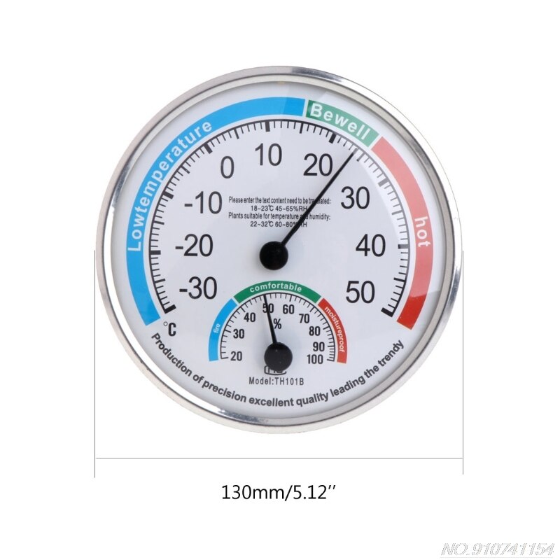 Huishoudelijke Analoge Thermometer Hygrometer Temperatuur Vochtigheid Monitor Meter Gauge D04 20